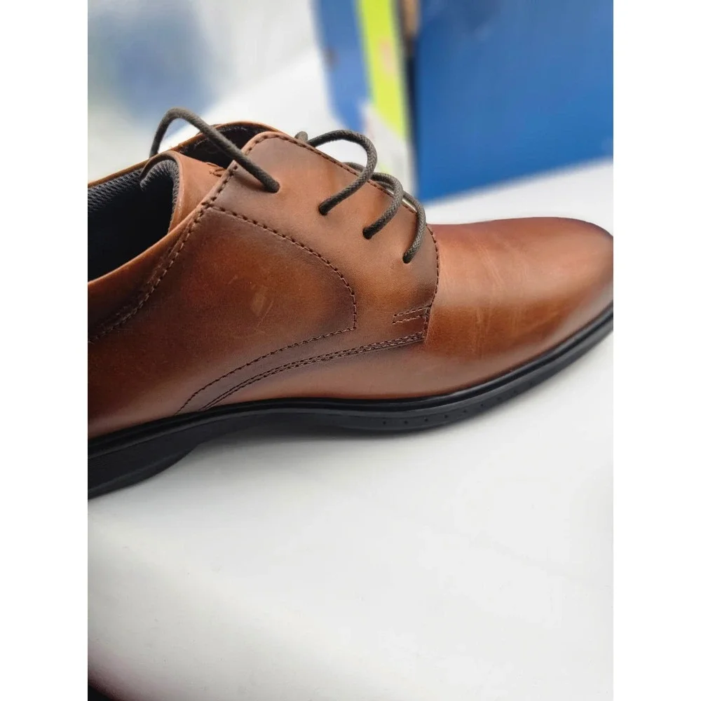 Nunn Bush Oxford Mens 11M Brown New Leather KORE Comfort Gel 84942-221 Shoe
